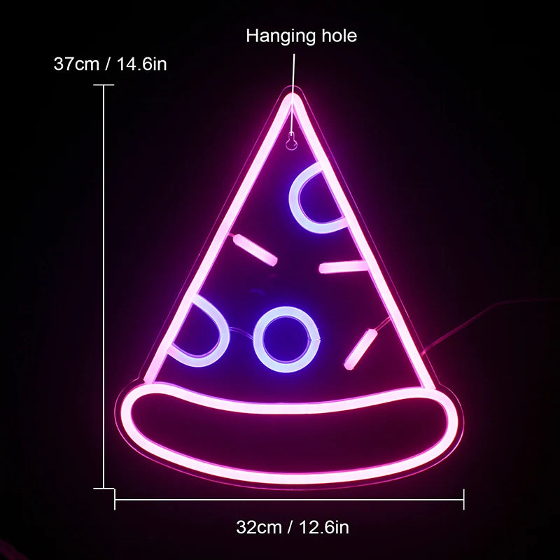 Hamburgare – LED-neonskylt (5 V USB)