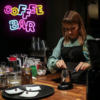 Coffee Bar – LED-ljusskylt (5 V USB)