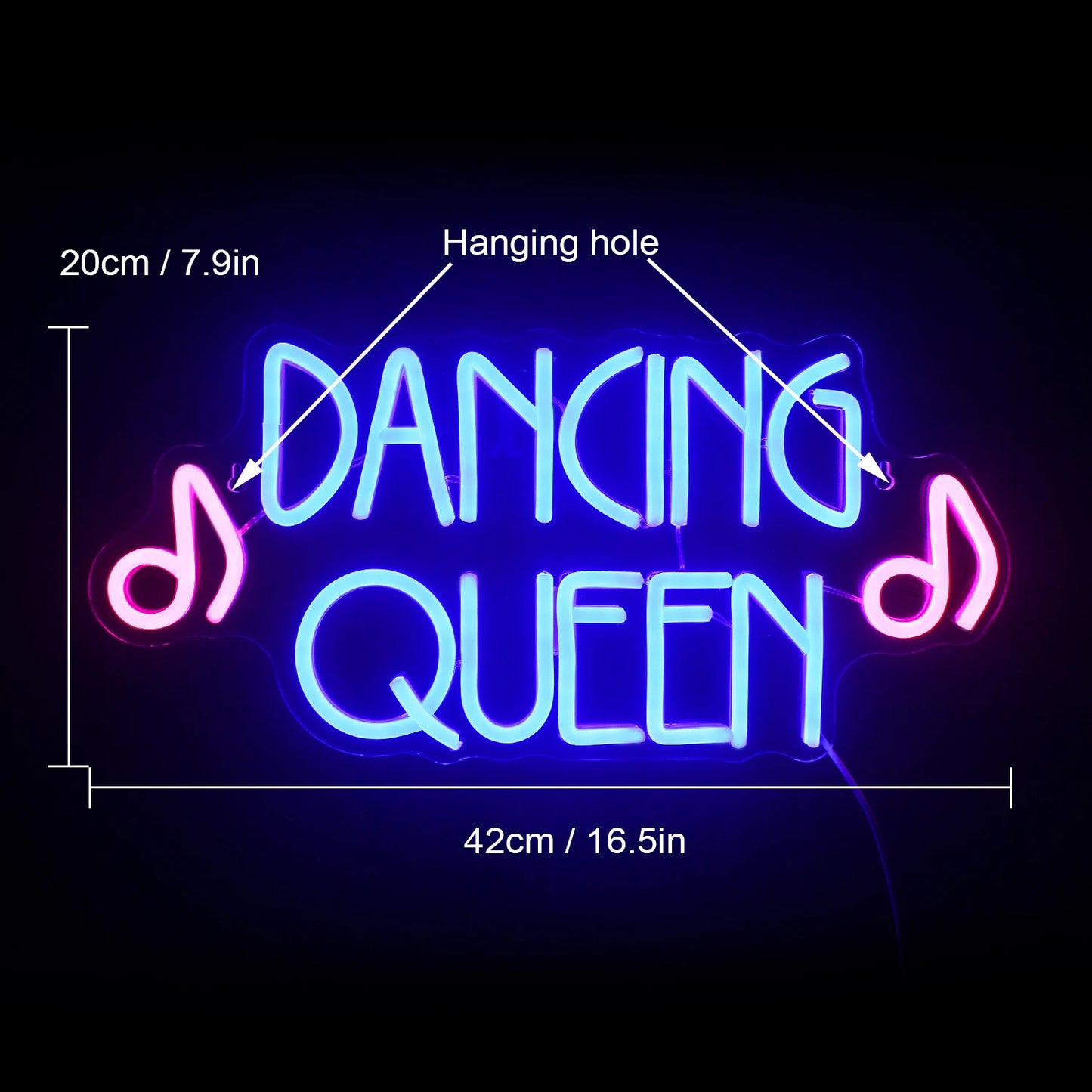 Dancing Queen 5V USB LED Neon Sign - Budget Friendly