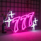 Lucky Number 777 5V USB LED Neon Sign - Budget Friendly