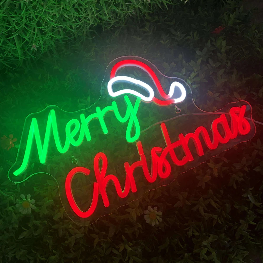 Färdiga julmotiv – LED-neonskylt (5 V USB)