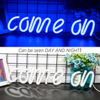 Come On – LED-neonskylt (5 V USB)