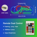 RGB Open – LED-neonskylt (5 V USB)