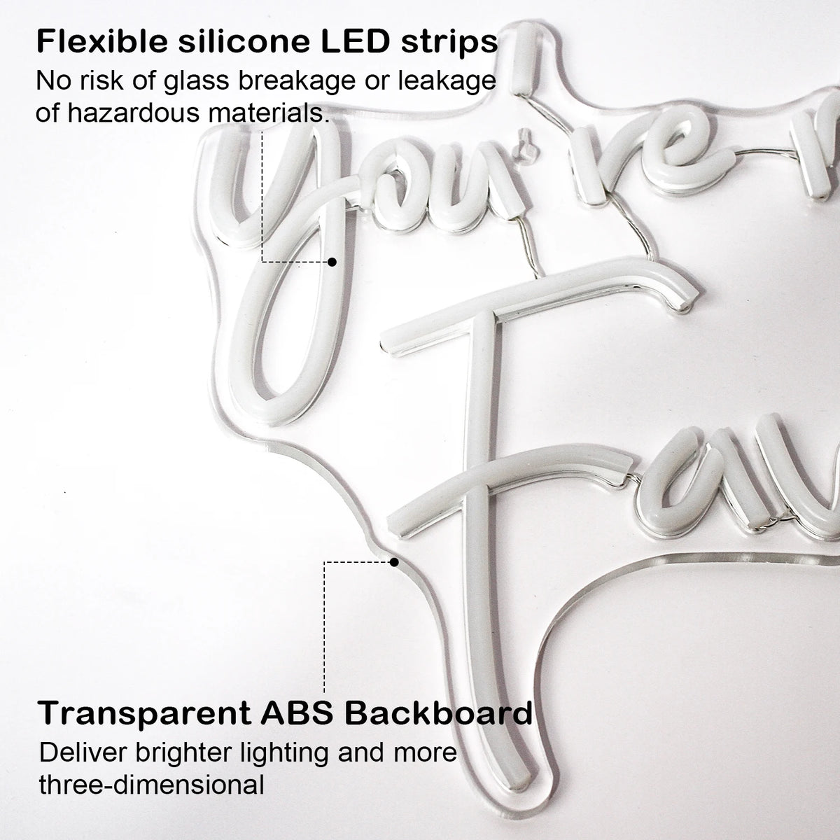 You're My Favourite 5V USB LED Neon Sign - Budget Friendly