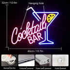 Cocktailbar 5V USB LED Ljusskylt - Prisvärd