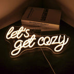 Let’s Get Cozy – LED-neonskylt (5 V USB)