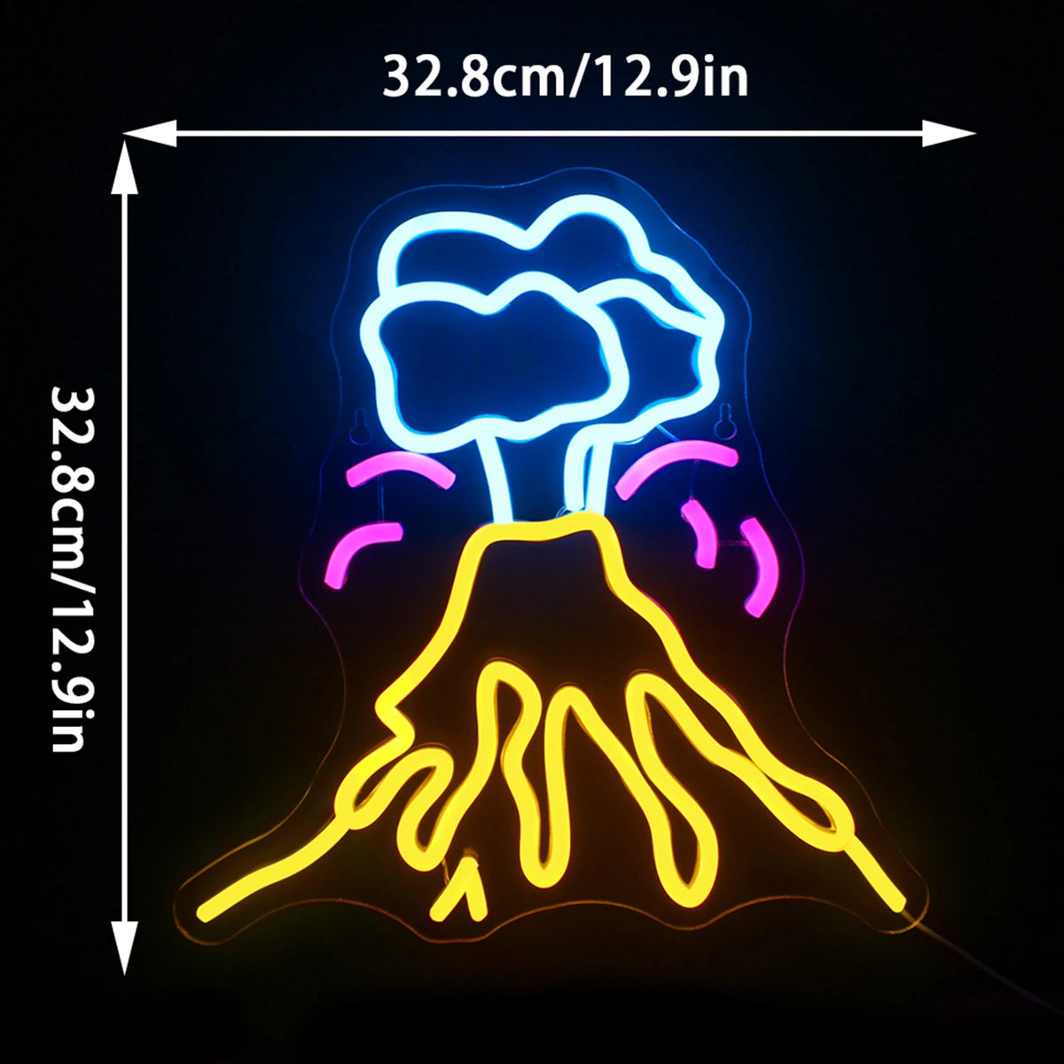 Vulkan – LED-neonskylt (5 V USB)