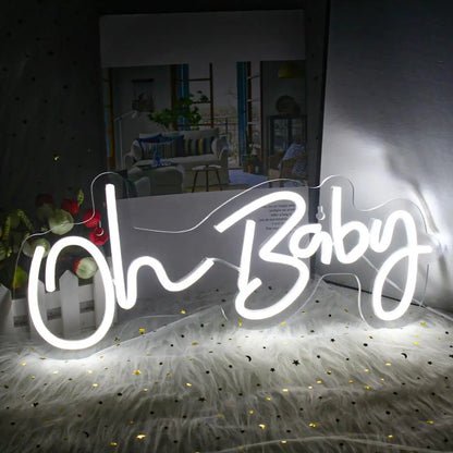 Oh Baby 5V USB LED Ljusskylt - Budgetvänlig