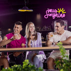 HELLO Sunshine – Sol – LED-neonskylt (5 V USB)