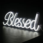 Blessed – LED-neonskylt (5 V USB)