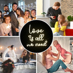 Love is all we need – LED-neonskylt (5 V USB)