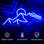 Berg och solnedgång – LED-neonskylt (5 V USB)