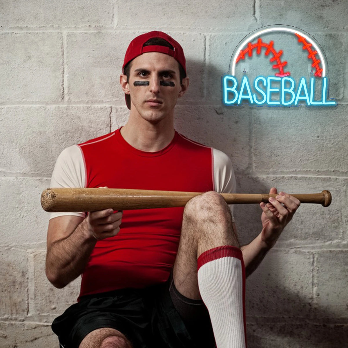 BASEBALL – Baseboll – LED-neonskylt (5 V USB)