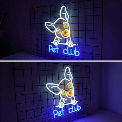 Pet Club 5V USB LED Ljusskylt - Prisvärd