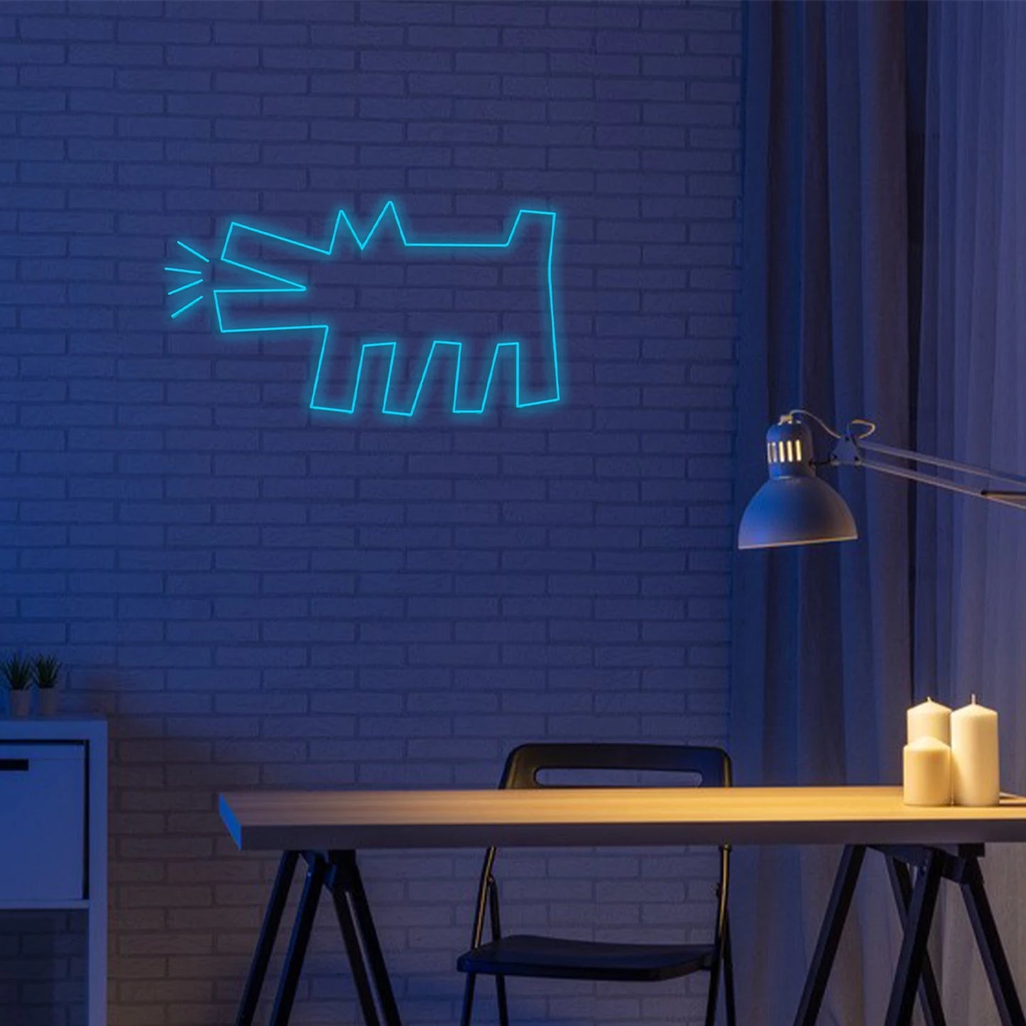 Hund 5V USB Neonskylt - Prisvärd