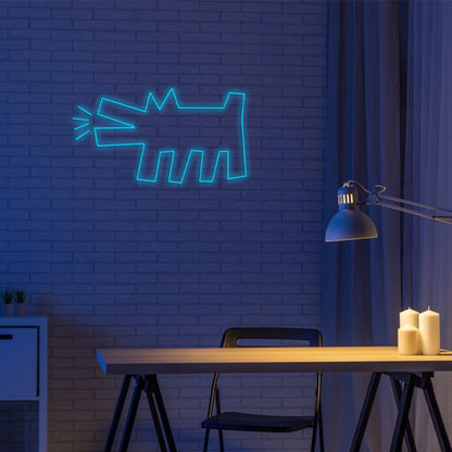 Hund 5V USB Neonskylt - Prisvärd