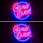 Game Over 5V USB LED Neon Sign - Budget Friendly
