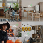 LET'S GET Spooky – Fladdermus med Halloweentema – LED-neonskylt (5 V USB)