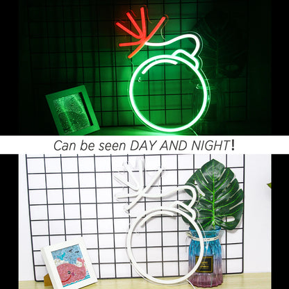 Grön 5V USB LED Ljusskylt - Prisvärd