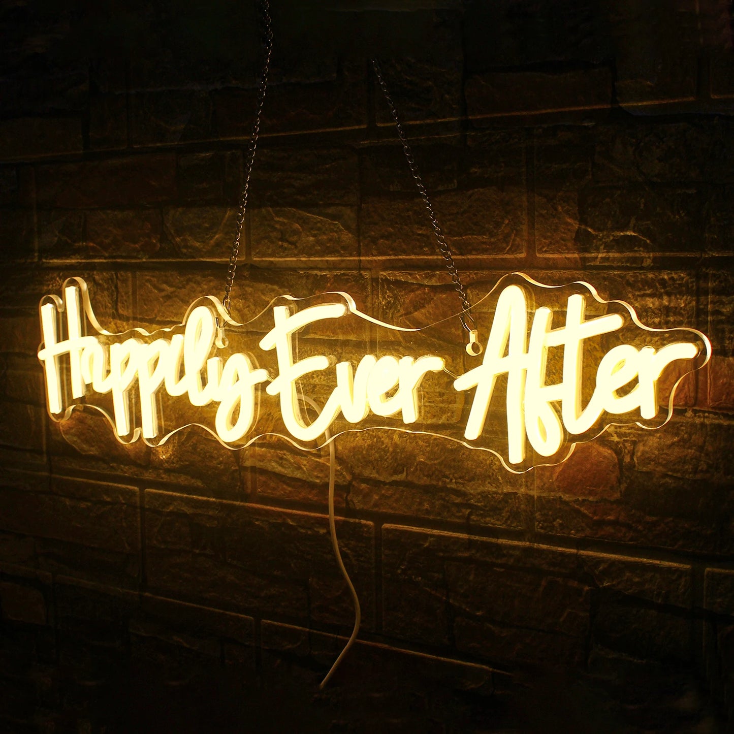 Happily Ever After 5V USB LED Neon Sign - Budget Friendly