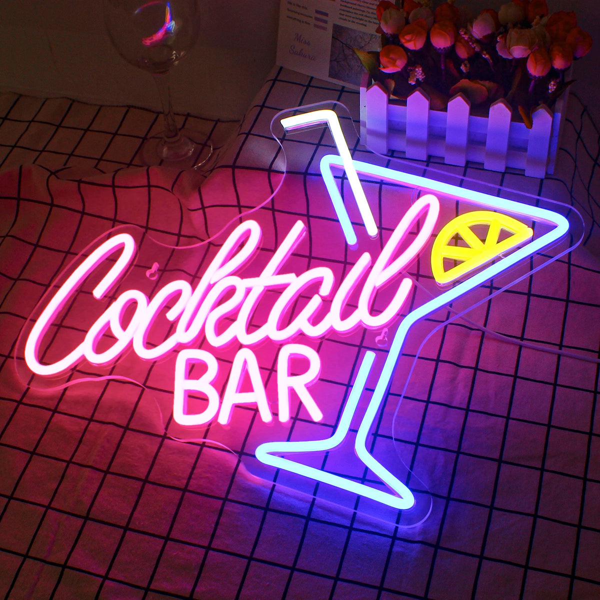 Cocktailbar 5V USB LED Ljusskylt - Prisvärd