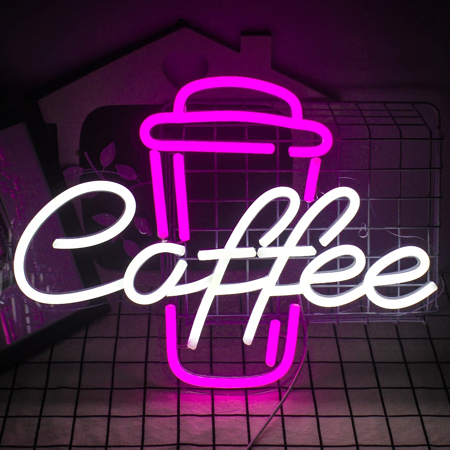 Kaffe 5V USB LED Ljusskylt - Prisvärd
