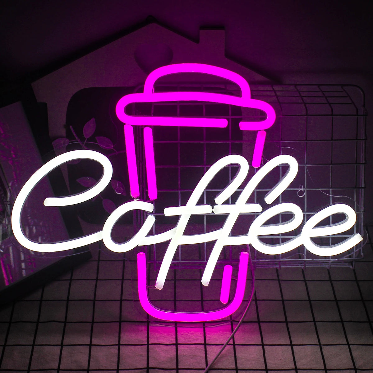 Coffee – LED-neonskylt (5 V USB)