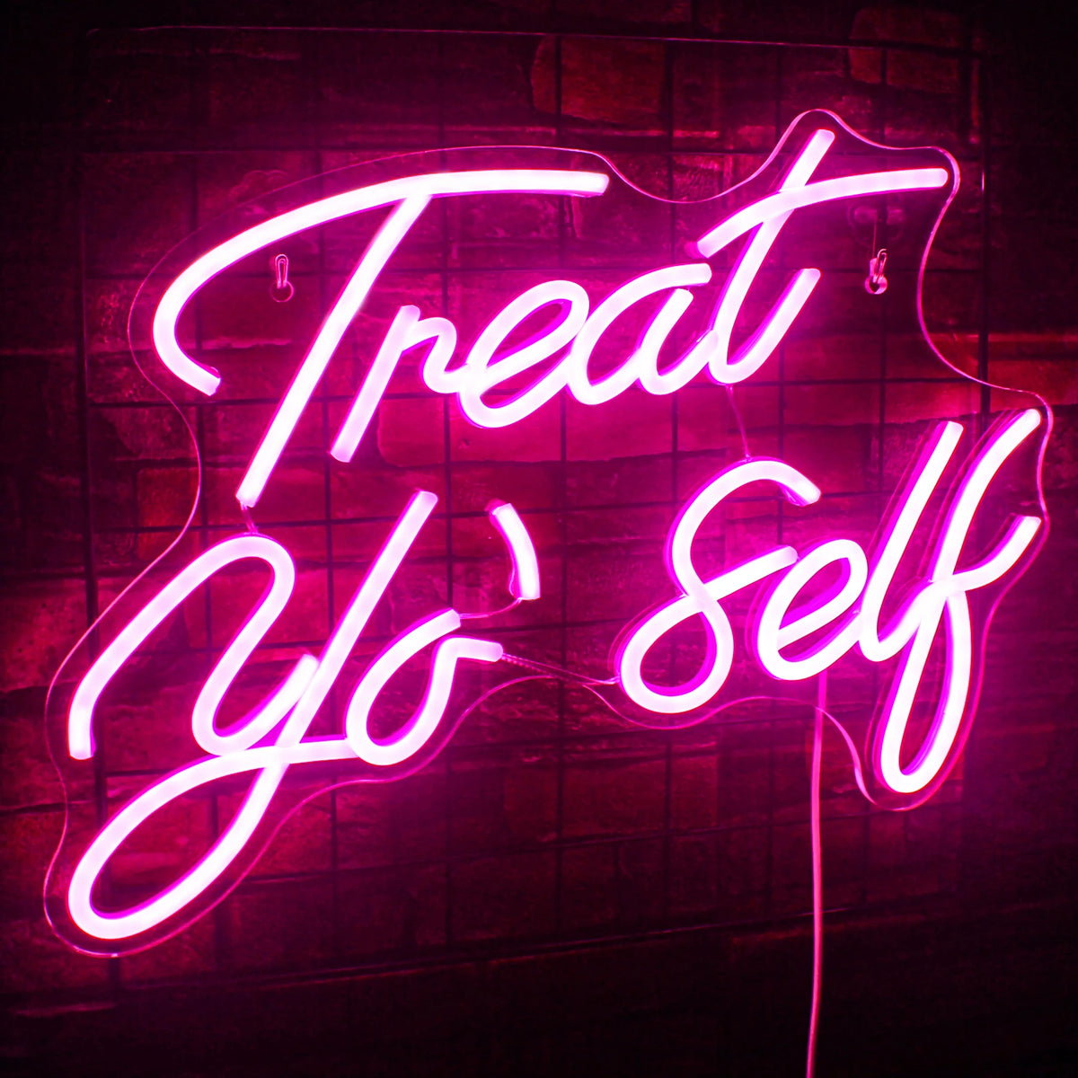 Treat Yo' Self – LED-neonskylt (5 V USB)