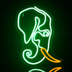 Elefant – LED-neonskylt (5 V USB)