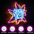 Party Time – LED-neonskylt (5 V USB)