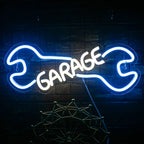GARAGE – Skiftnyckel – LED-neonskylt (5 V USB)