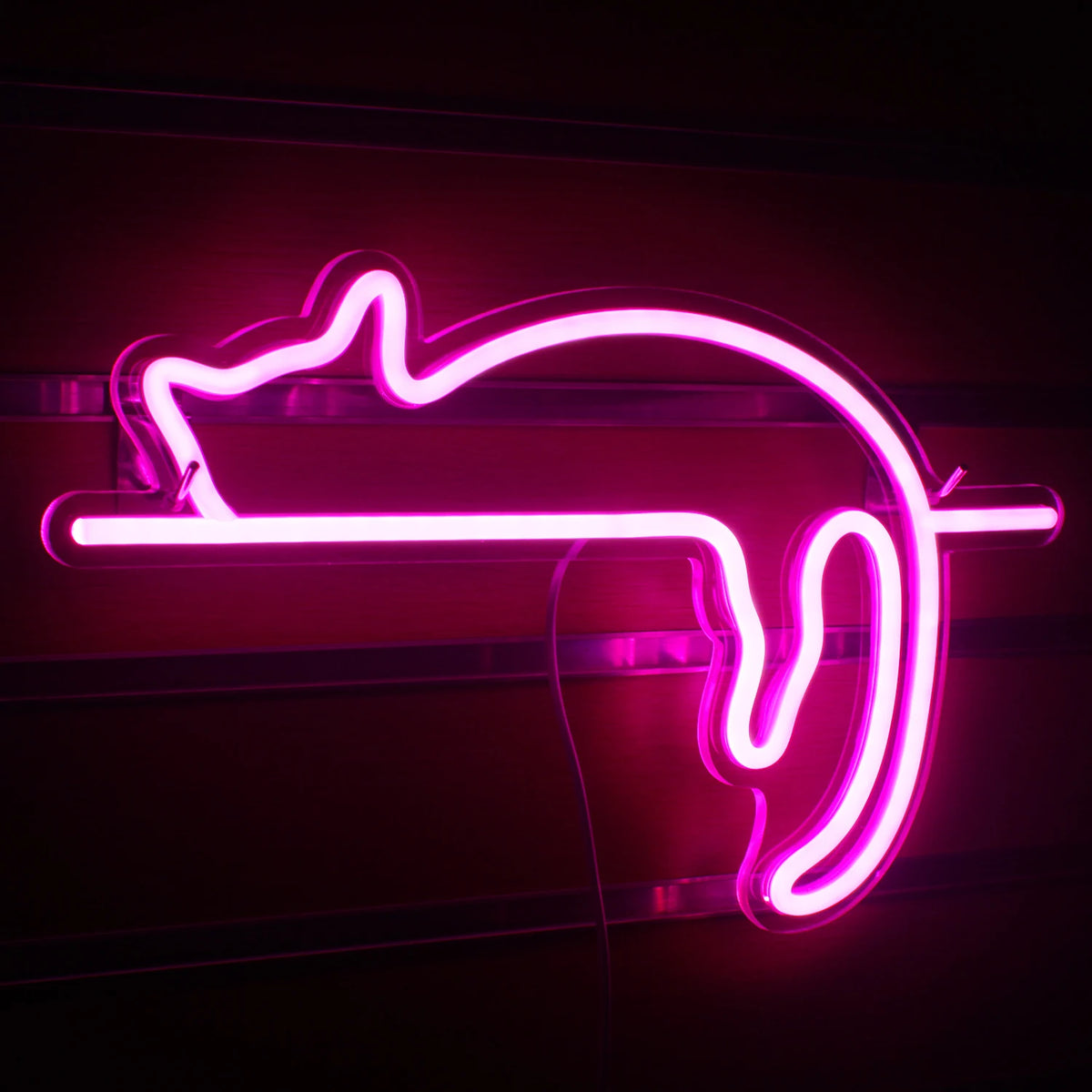 Katt – LED-neonskylt (5 V USB)