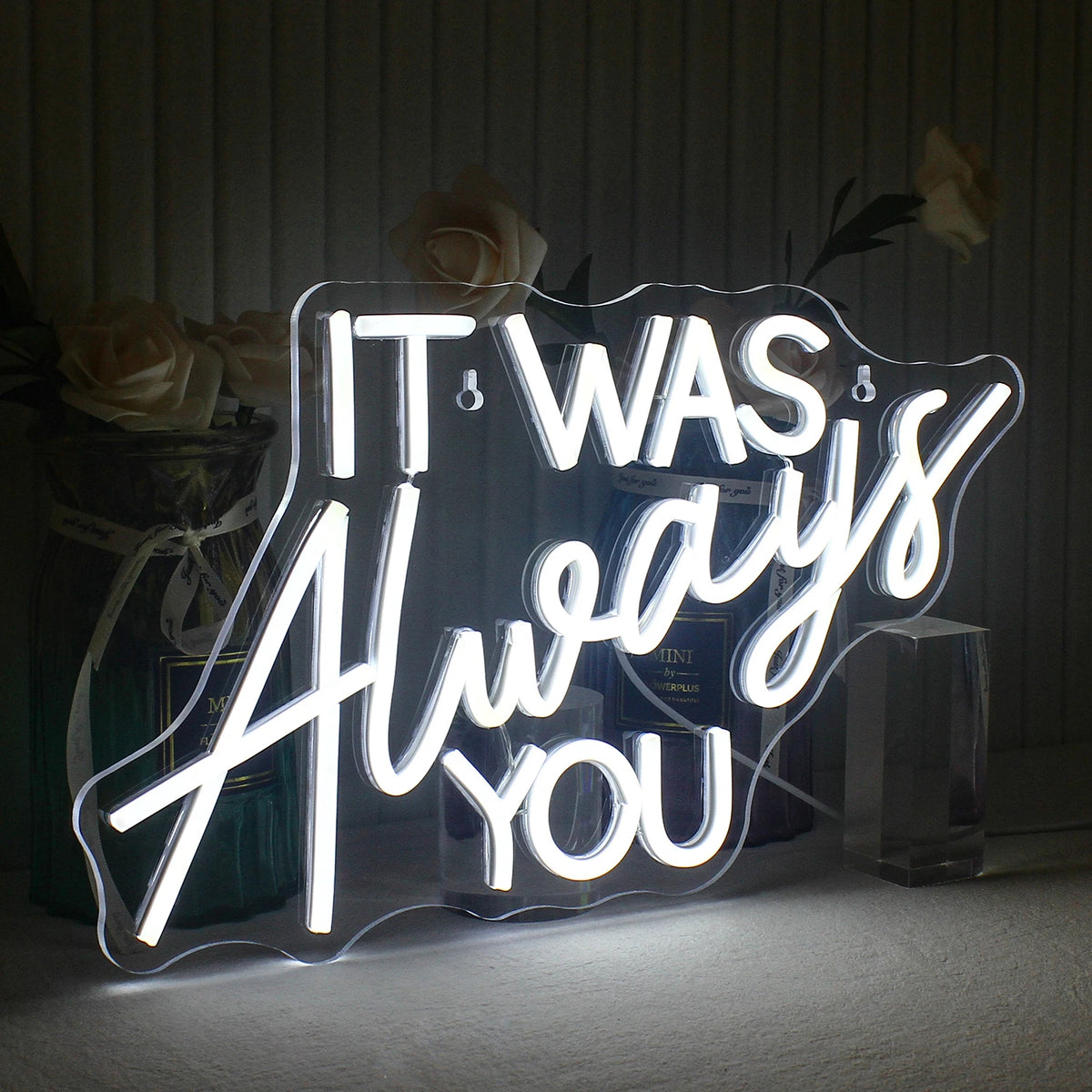 It Was Always You – Blandade bokstavsstilar – LED-neonskylt (5 V USB)