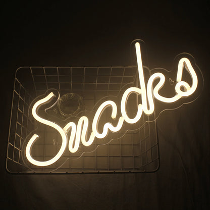 Snacks 5V USB LED Ljusskylt - Budgetvänlig