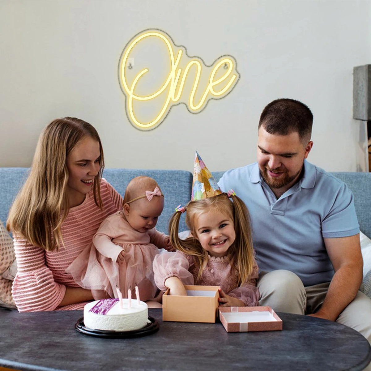 One – LED-neonskylt (5 V USB)