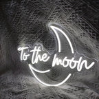 To The Moon 5V USB LED Neon Sign - Budget Friendly
