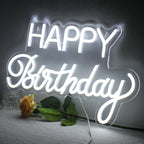 Happy Birthday – LED-neonskylt (5 V USB)