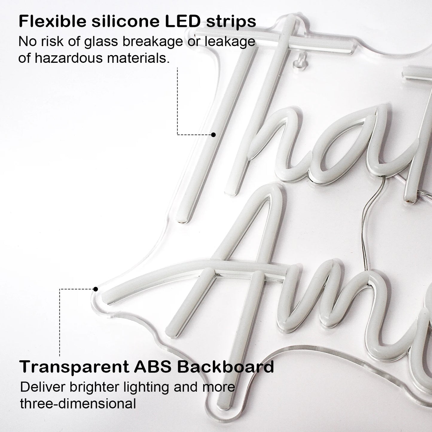 Amore 5V USB LED Ljusskylt - Prisvärd