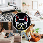 Söt hund – LED-neonskylt (5 V USB)