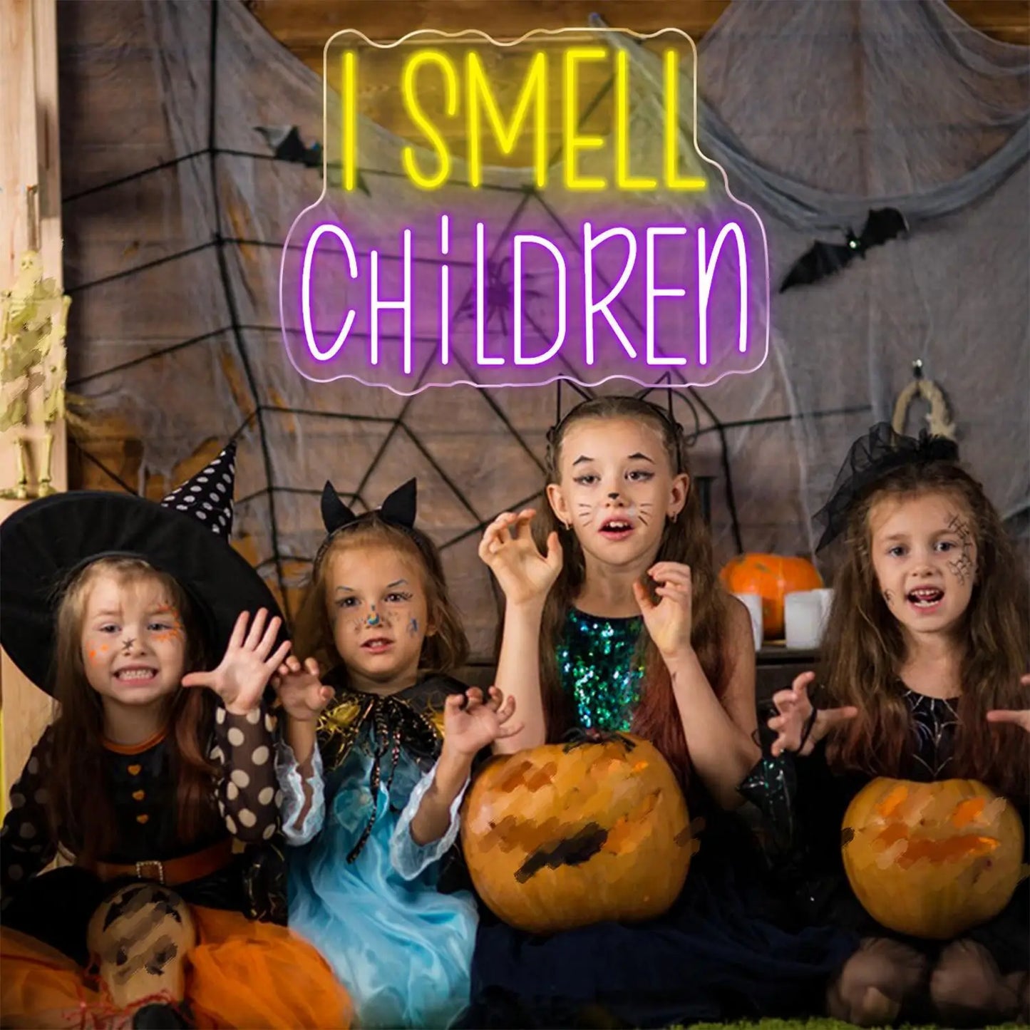 Halloween Party Dekor 5V USB LED Ljusskylt - Prisvänlig
