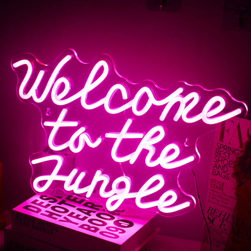 Welcome to the Jungle – LED-neonskylt (5 V USB)