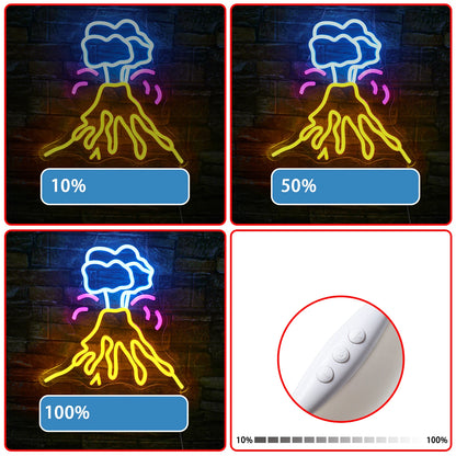 Volcano 5V USB LED Ljusskylt - Prisvärd