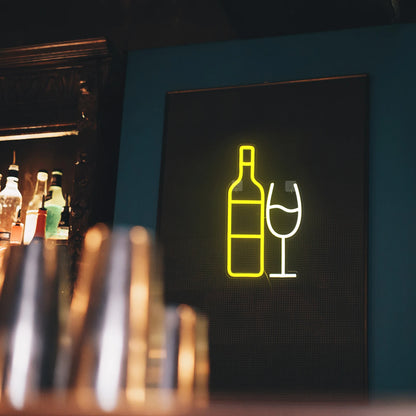Champagne BAR 5V USB LED Neonskylt - Prisvärd