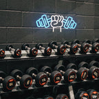 Barbell Weightlifting – LED-neonskylt (5 V USB)