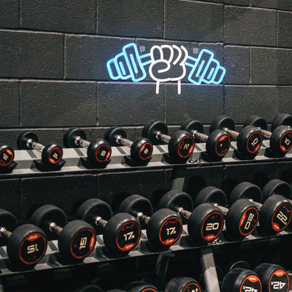 Barbell Tyngdlyftning 5V USB LED Neonskylt - Prisvärt Alternativ