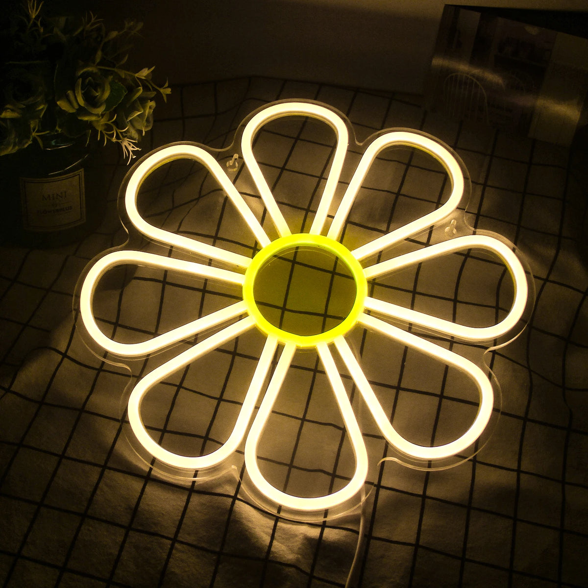 Blomma 5V Mini USB LED Neonskylt - Budgetvänlig