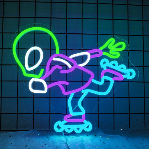 Alien 5V USB LED Ljusskylt - Prisvärd
