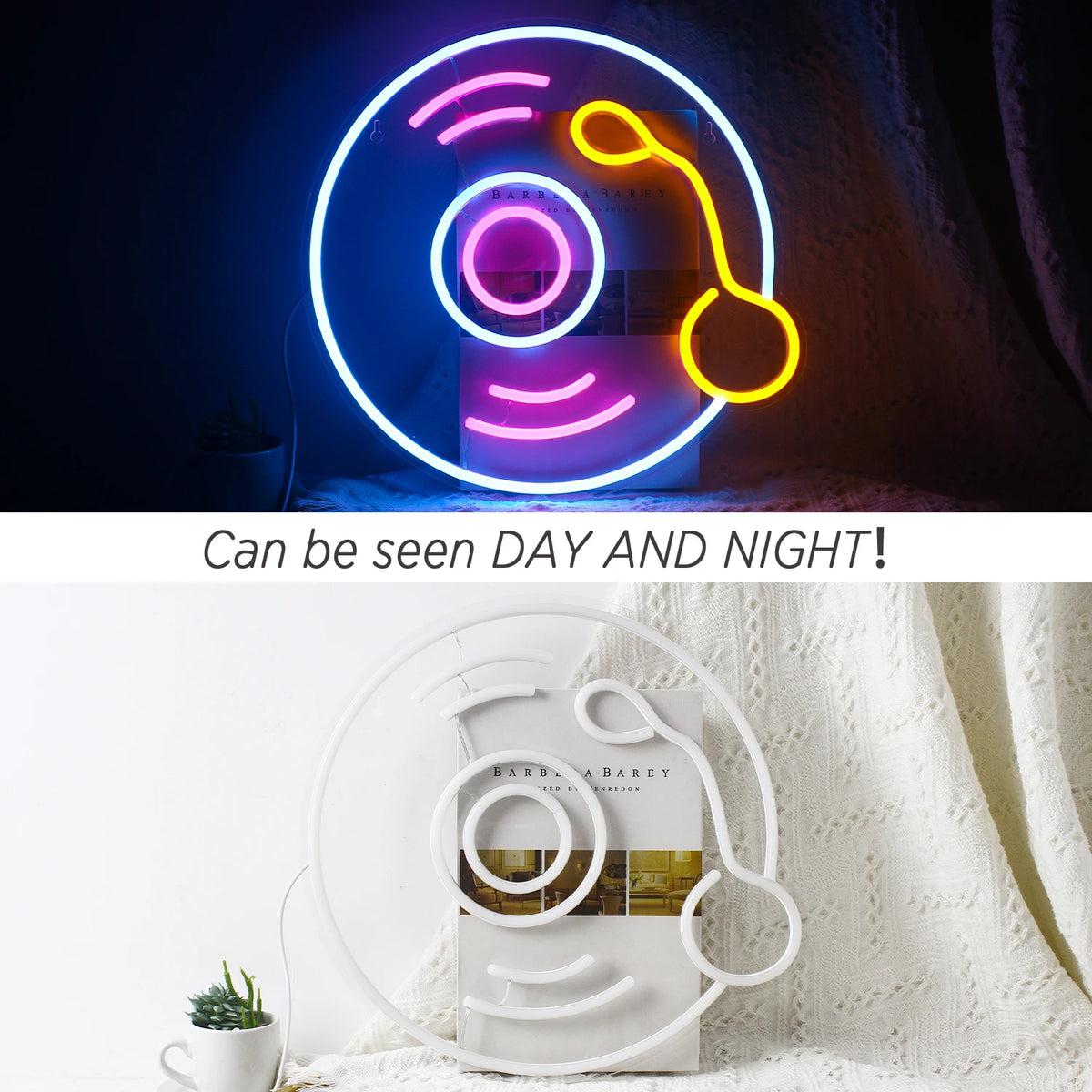 Skivmotiv – LED-neonskylt (5 V USB)