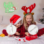 Ho Ho Ho – Jultomtens ansikte och mössa – LED-neonskylt (5 V USB)