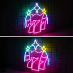 Luck 777 5V USB LED Neon Sign - Budget Friendly